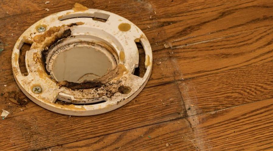 En toiletflange er en cirkulær rørmontering