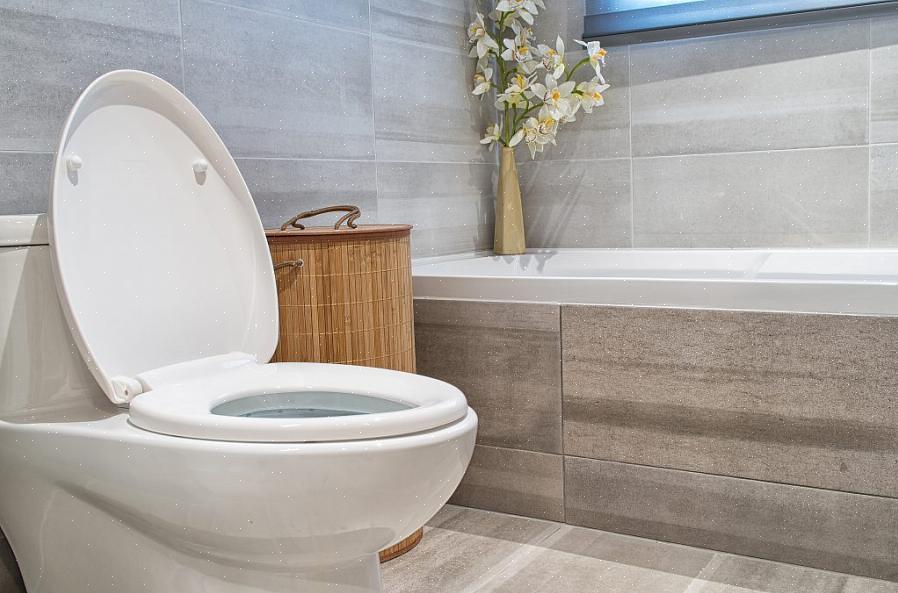 En toiletbeholder kan have revner over eller under vandstanden