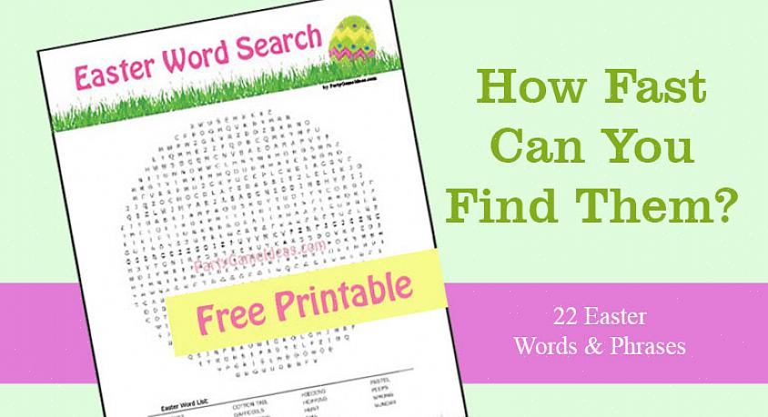 Et baby shower word scramble-spil