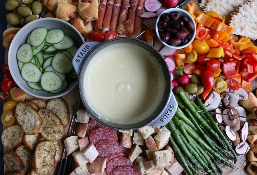 Der er tre hovedtyper af fondue-smeltet ost