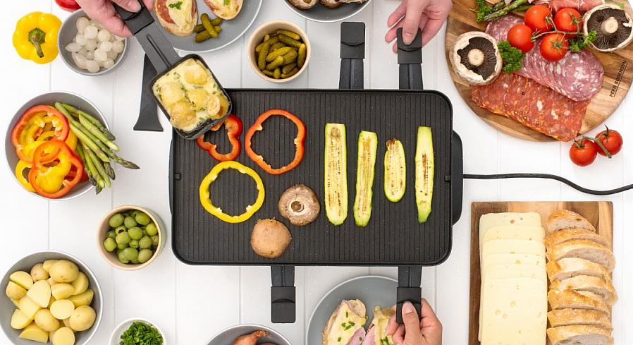 Hvor gæsterne smelter raclette med grøntsager
