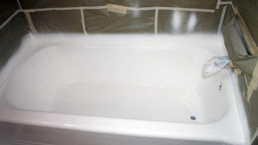 Efterbehandling af badekar maler i det væsentlige karret