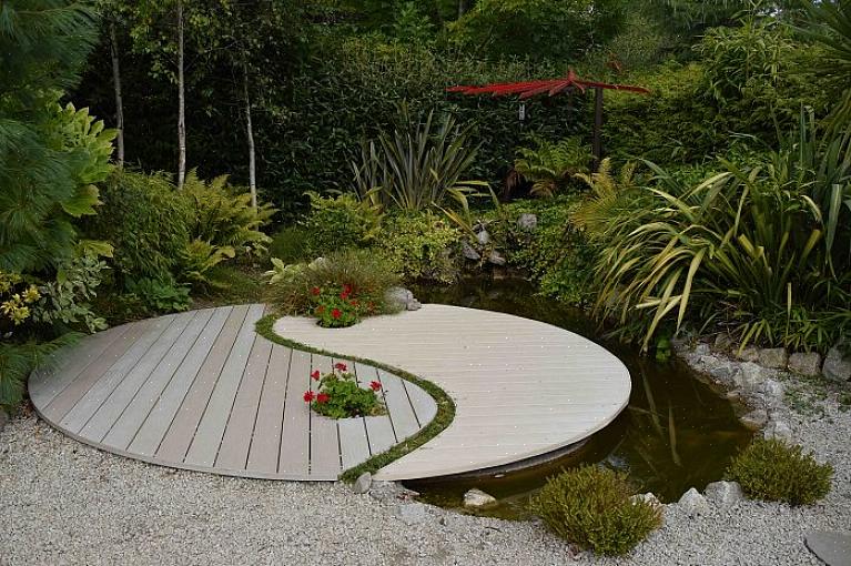 Der bruges til at skabe et godt feng shui-havedesign