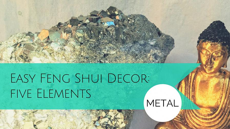 Metal feng shui elementfarver er hvide