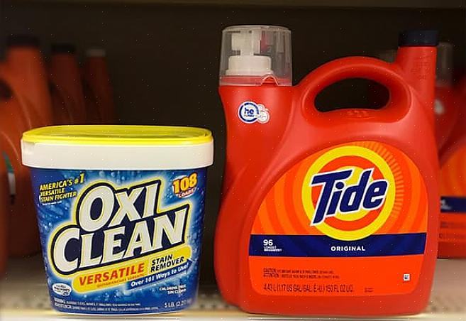 Hammer Plus OxiClean flydende vaskemiddel flere tests med vores normale hjemmetøj i koldt