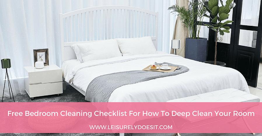 Rengør loftventilatoren i soveværelset