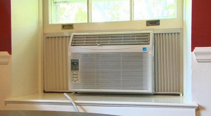 At det skal være omtrent bredden på din vindueenhed A / C