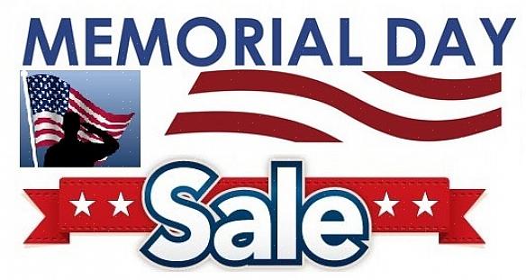 Møbler er traditionelt til salg under Memorial Day