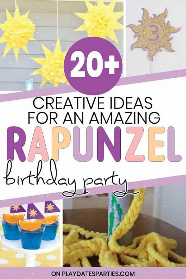 Rapunzel fest dekorationer