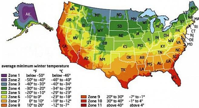 Ohio USDA hårdhedszoner