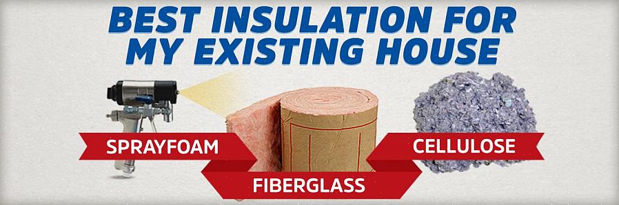 Glasfiberisolering består af tæt pakkede lange ruller eller individuelle flagermus