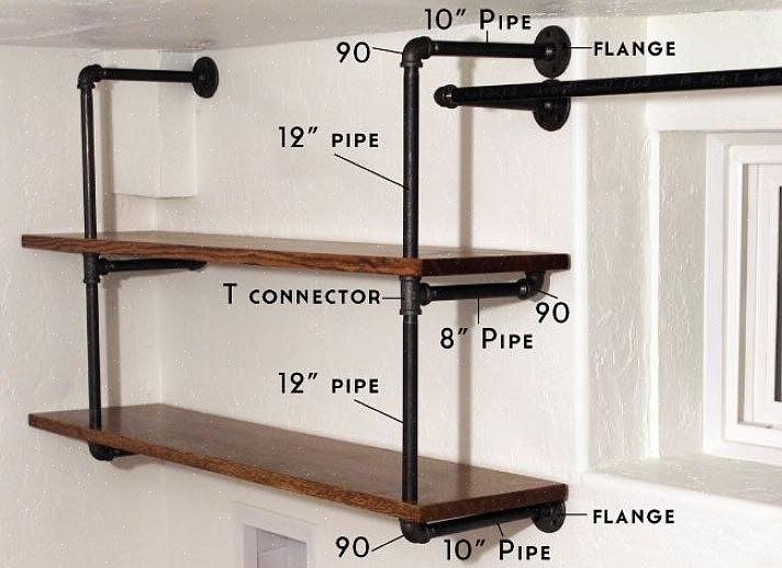 DIY industrielle hylder er nemme at lave
