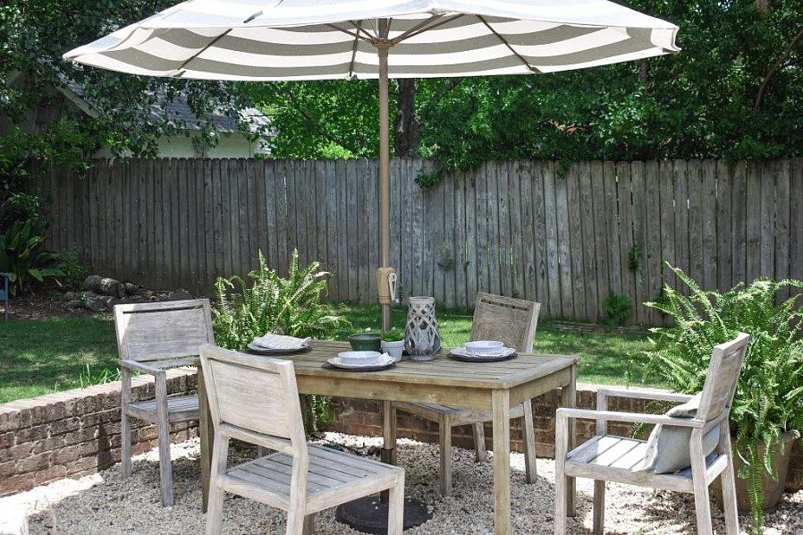 Terrassepuder og udendørs paraplyer er