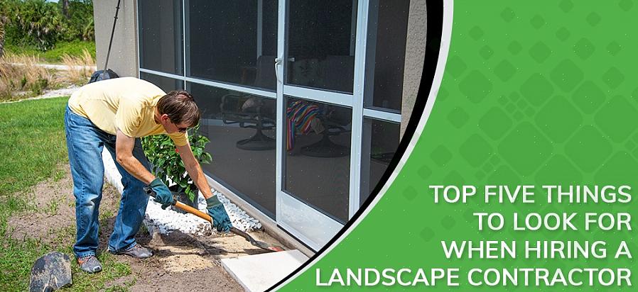 Ifølge European Society of Landscape Architects (ASLA) installerer landskabsentreprenører planteelementer