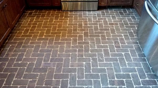 Mursten vælges ofte som gulve til en indgang